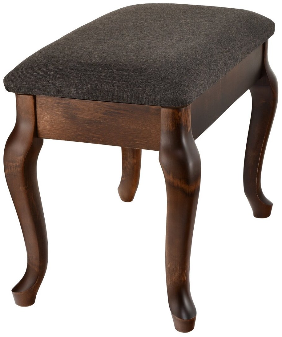 Банкетка Kett-up Eco Verona, ku296, деревянная, темный орех / коричневая рогожка