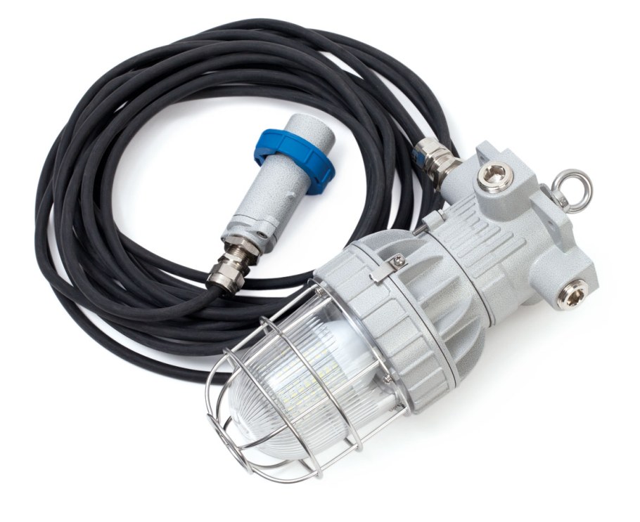 Переносной взрывозащищенный светильник сгр01-40н-12dc