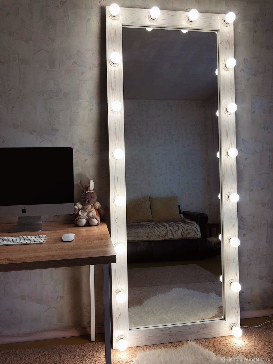 Гримерное зеркало лофт 180