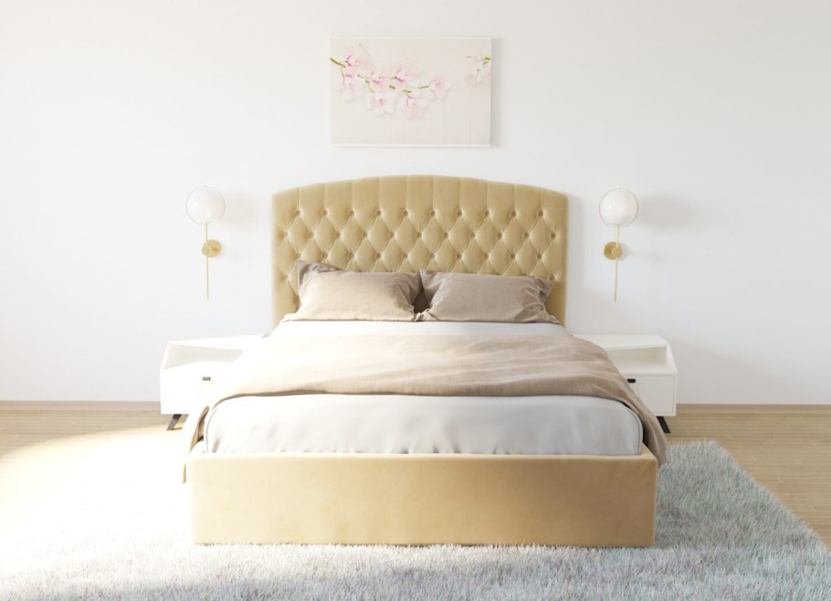 Спальня в светлых тонах