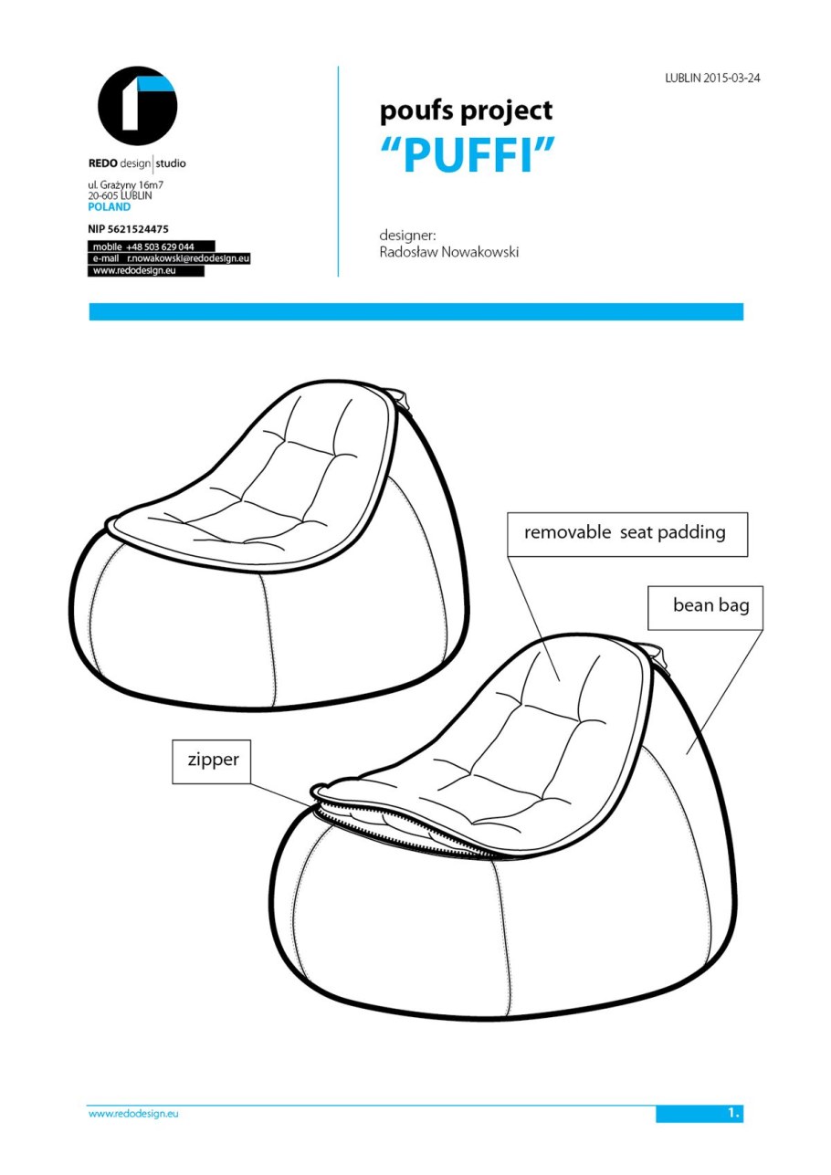 Кресло пенек выкройка