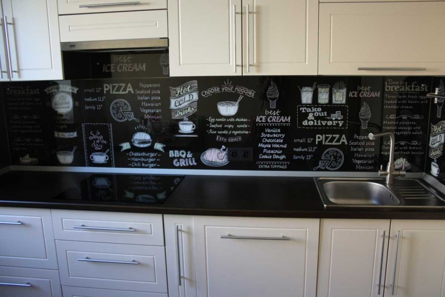 Грифельный фартук на кухню