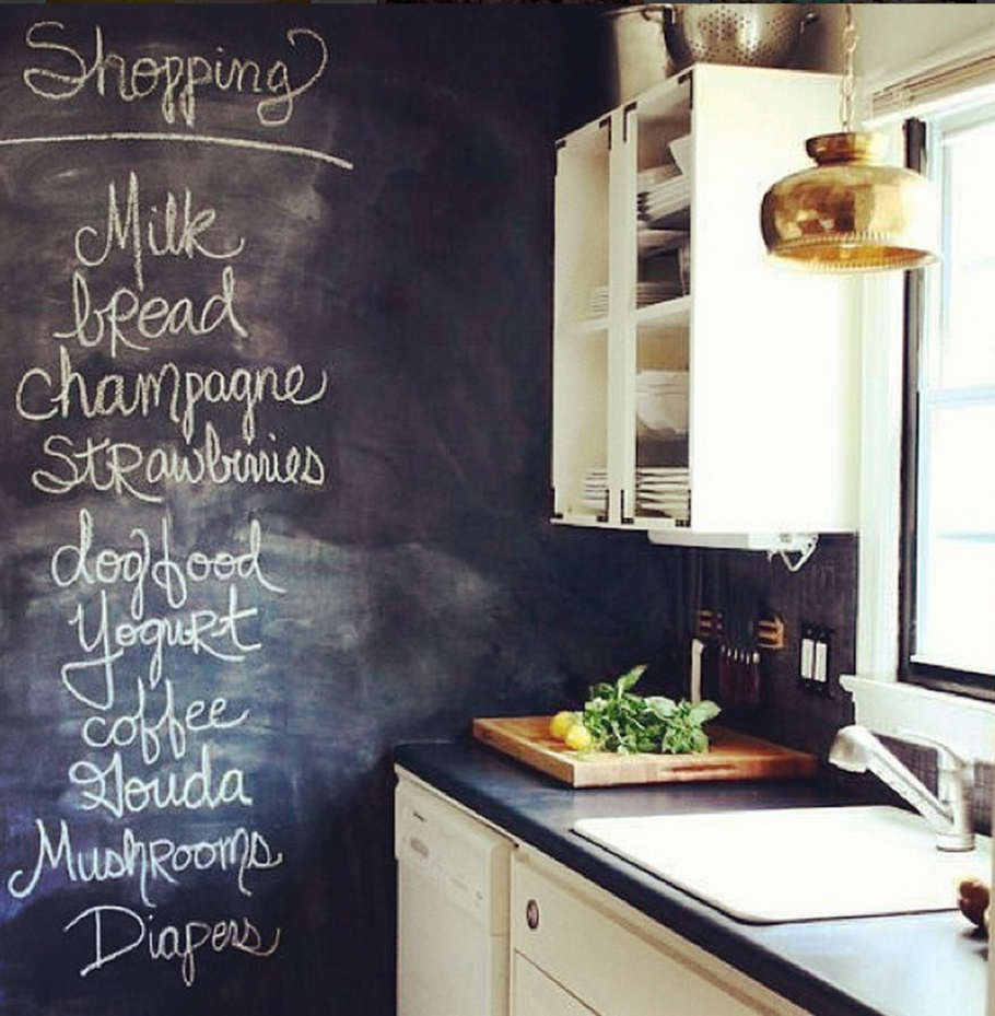 Грифельная доска в интерьере