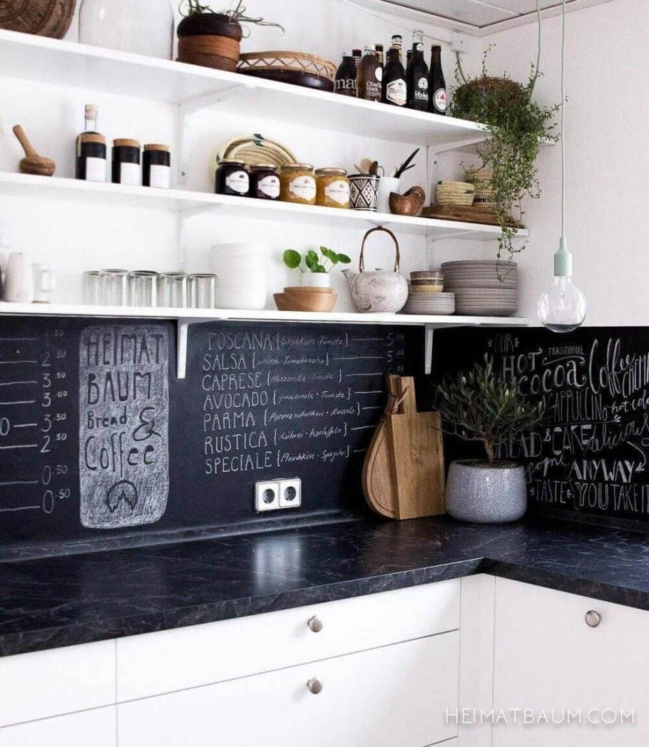 Черный фартук для кухни