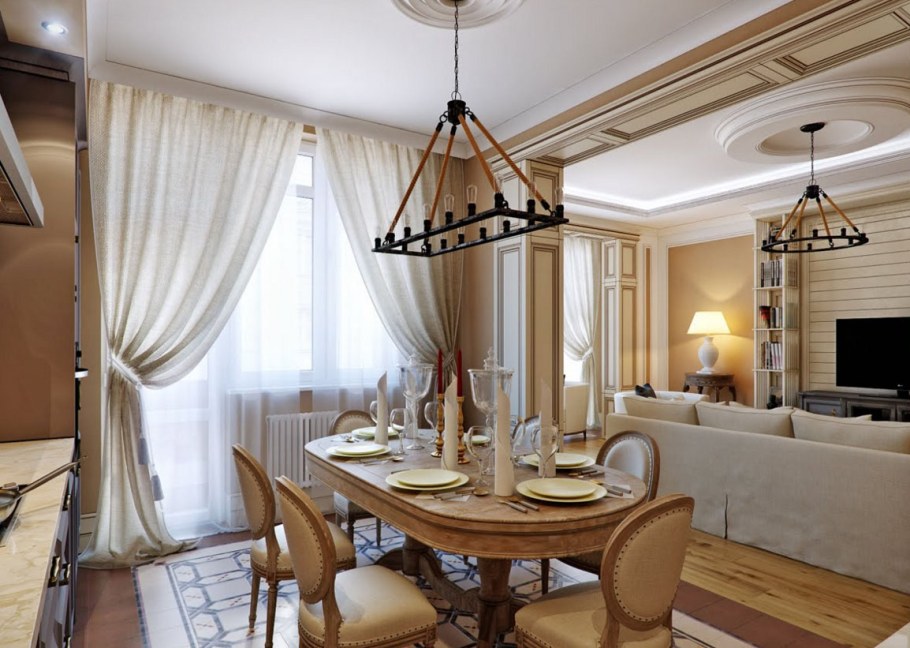 Интерьер в Тосканском стиле в загородном доме