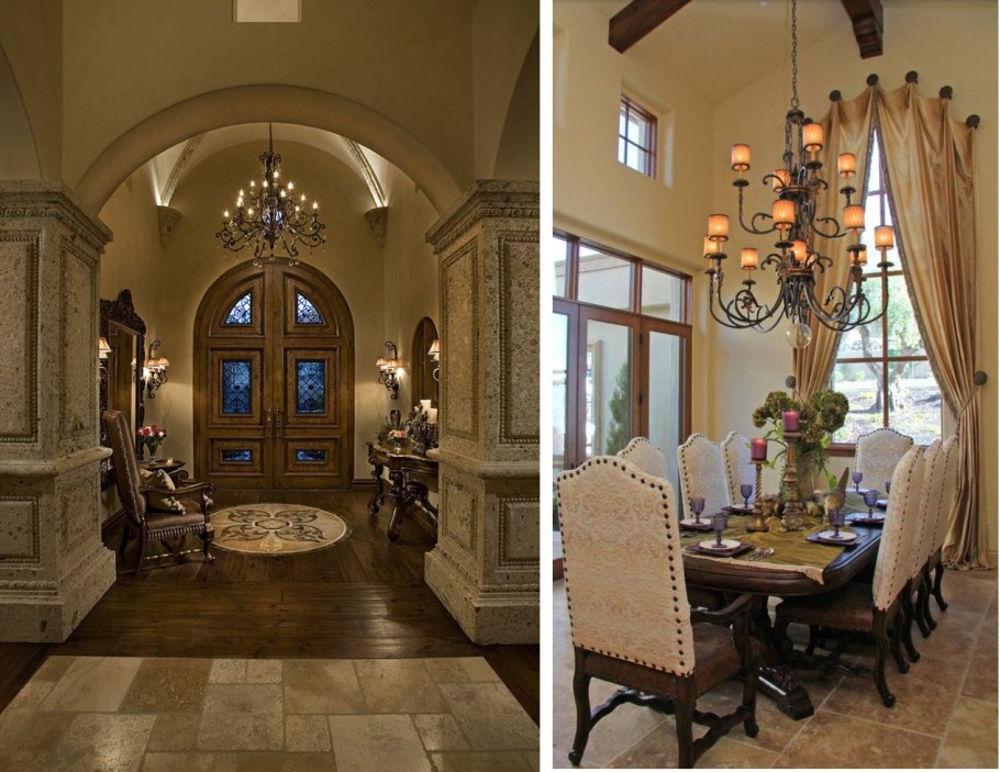 Гостиная столовая в стиле Неоклассика