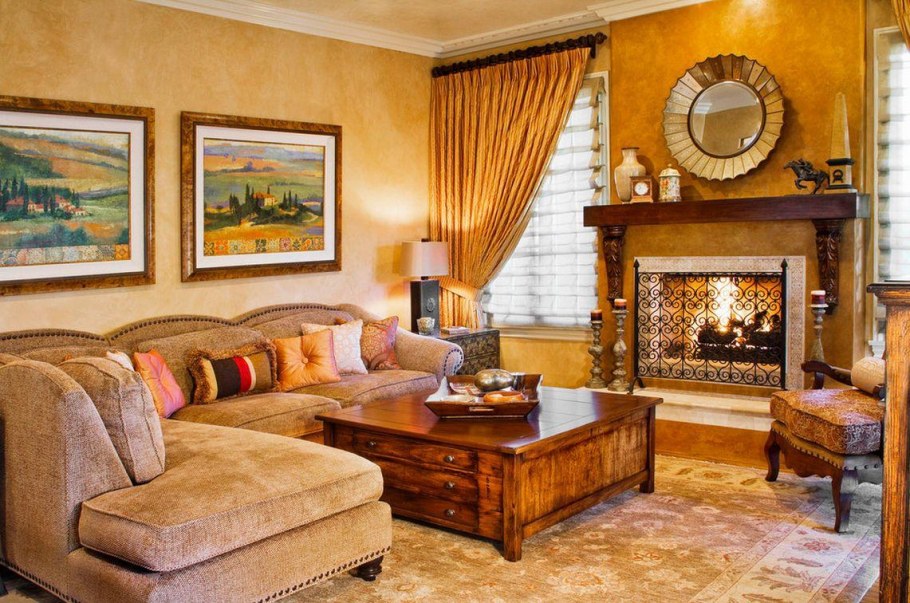 Гостиная в стиле Тоскана