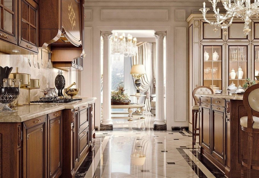 Спальни в доме в Тосканском стиле