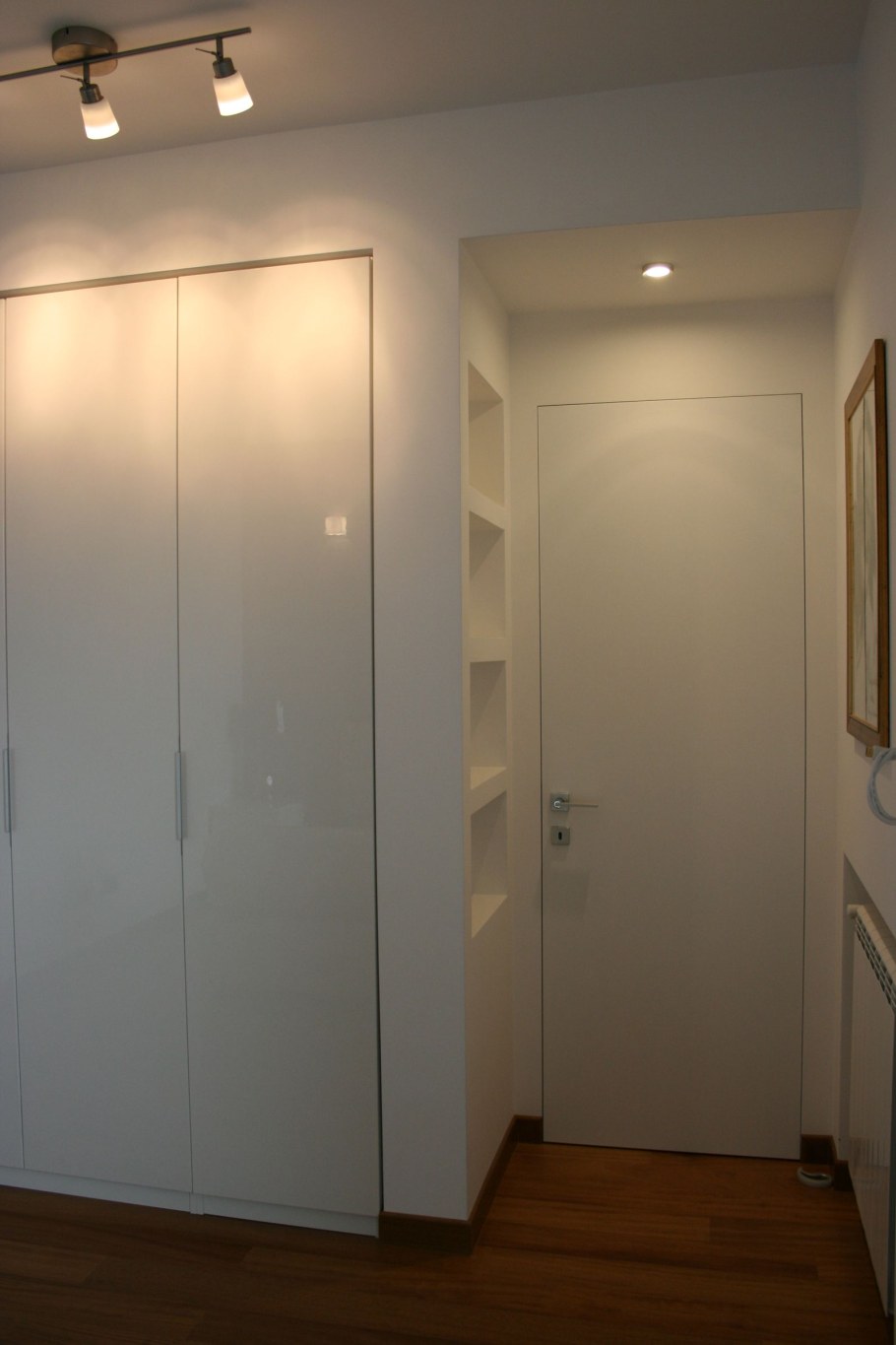 Шкаф вокруг двери в прихожей