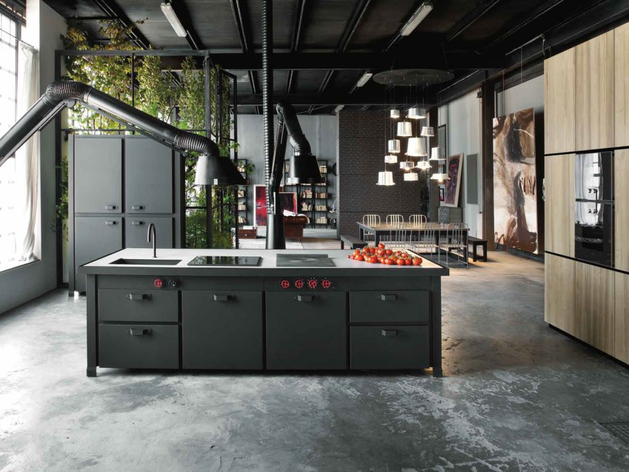 Каменный шпон в интерьере