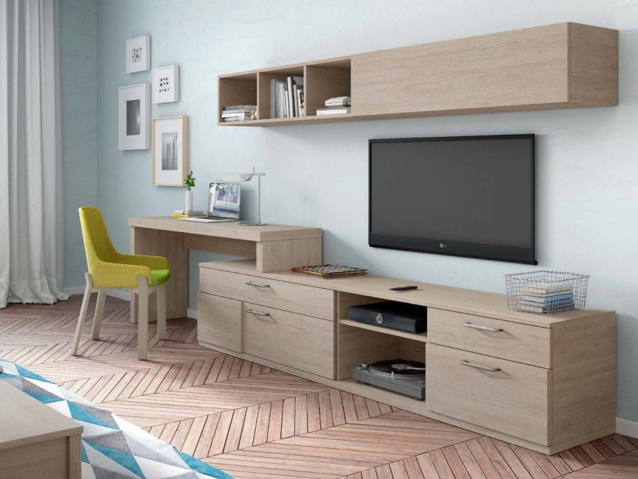 Мебельная стенка с компьютерным столом