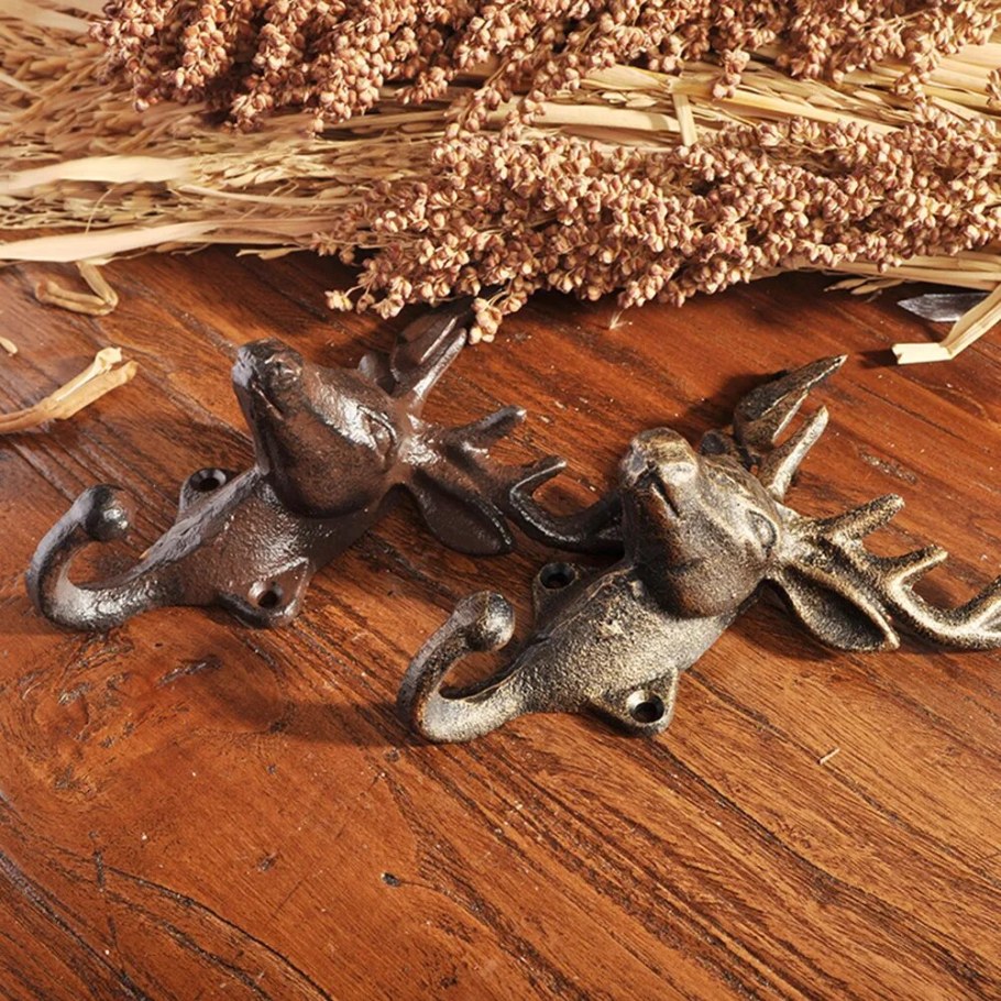 Крючки настенные олень латунь