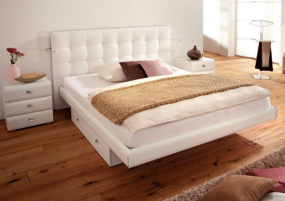 Кровать на ножках с ящиками двуспальная