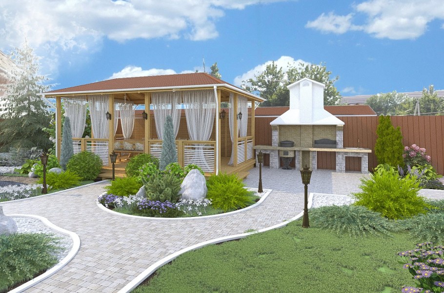 Ландшафт двора