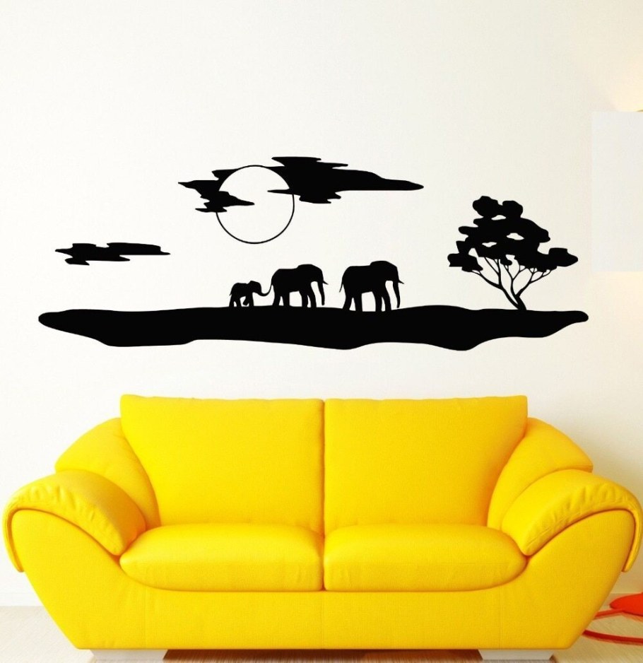 Наклейка интерьерная животные