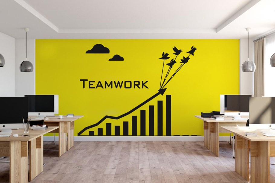 Виниловые наклейки на стену в офис