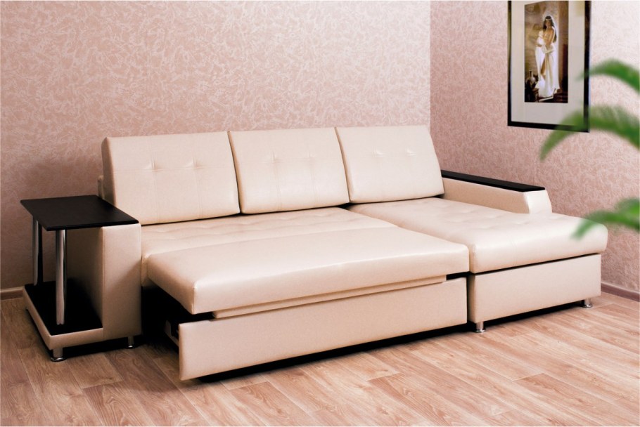 Диван угловой латте