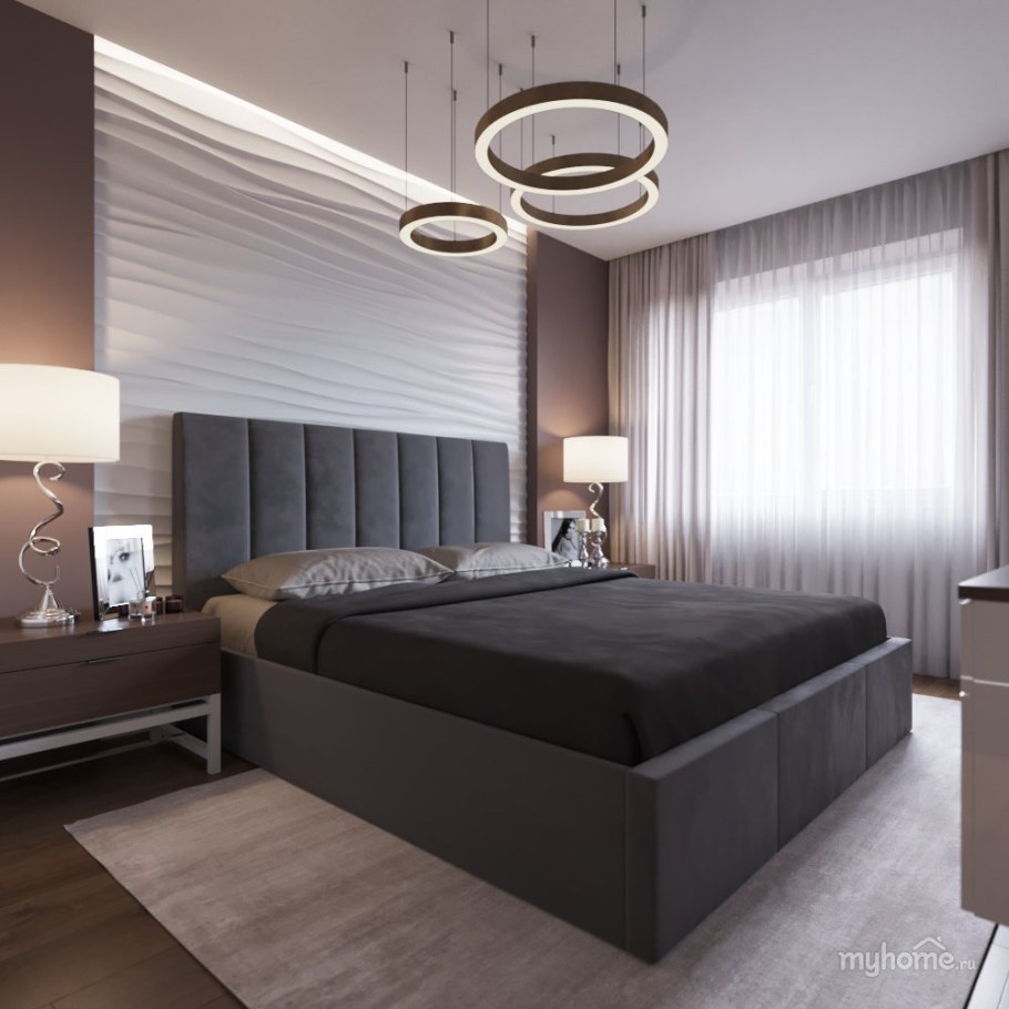 Современный интерьер спальни