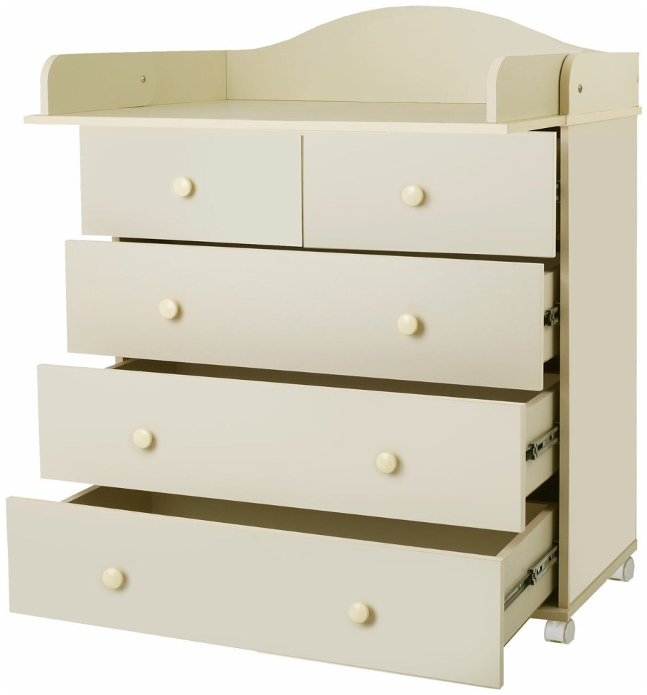 Комод Топотушки ЛДСП 800/5 Фортуна плюс белый