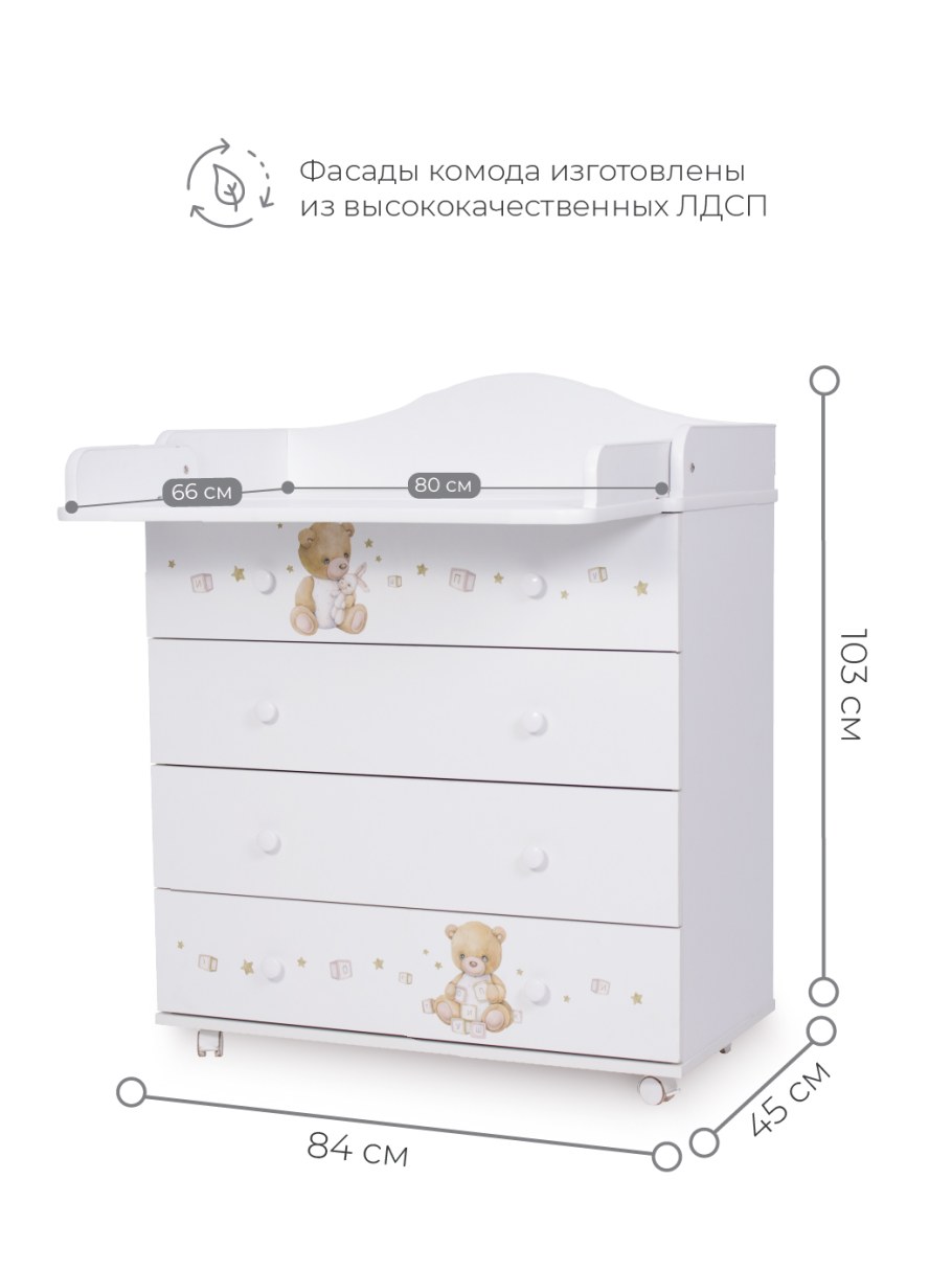 Пеленальный комод габариты