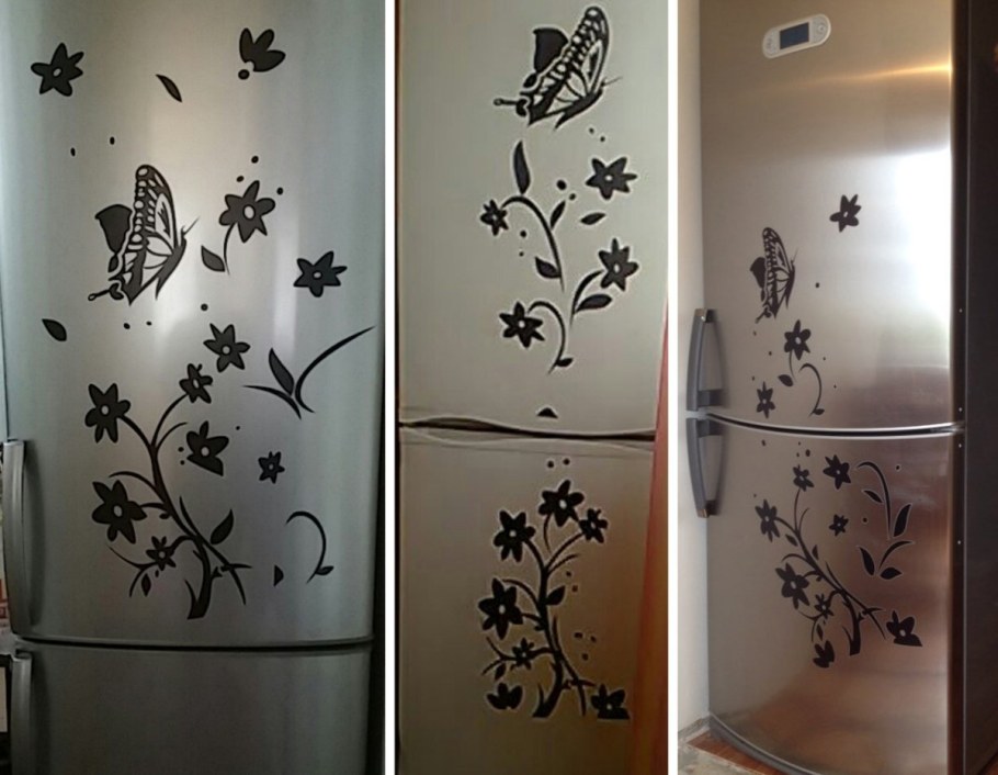 Интерьерные наклейки на холодильник