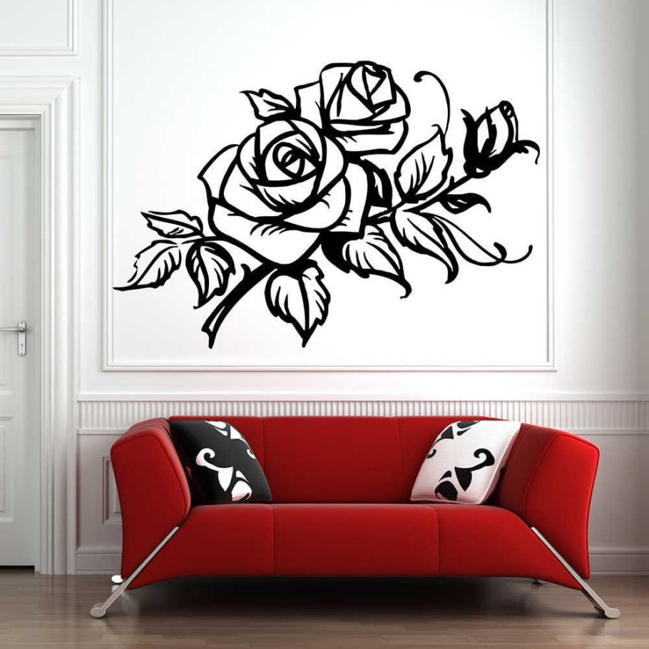 Интерьерные наклейки на стену ветка