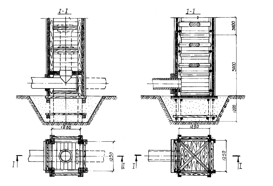 Шахтный водосбросной колодец