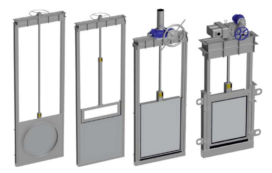 Затвор щитовой Vokker fr-4r-p1-NK