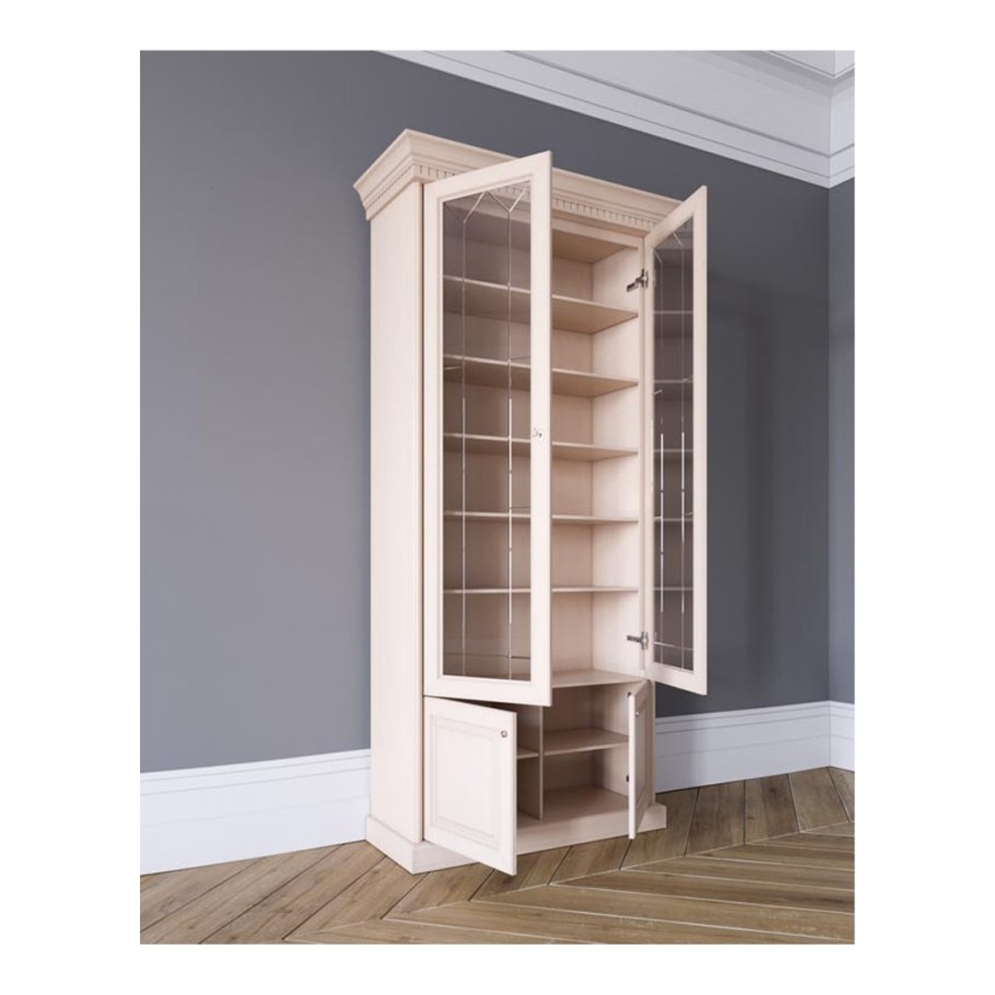 Книжный шкаф белый эмаль