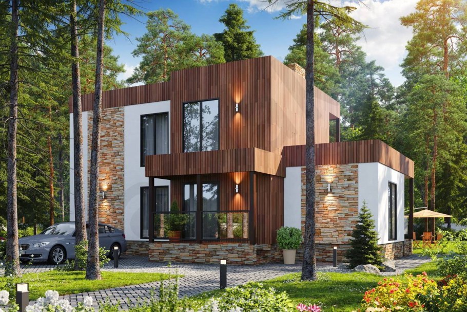 Современный загородный дом