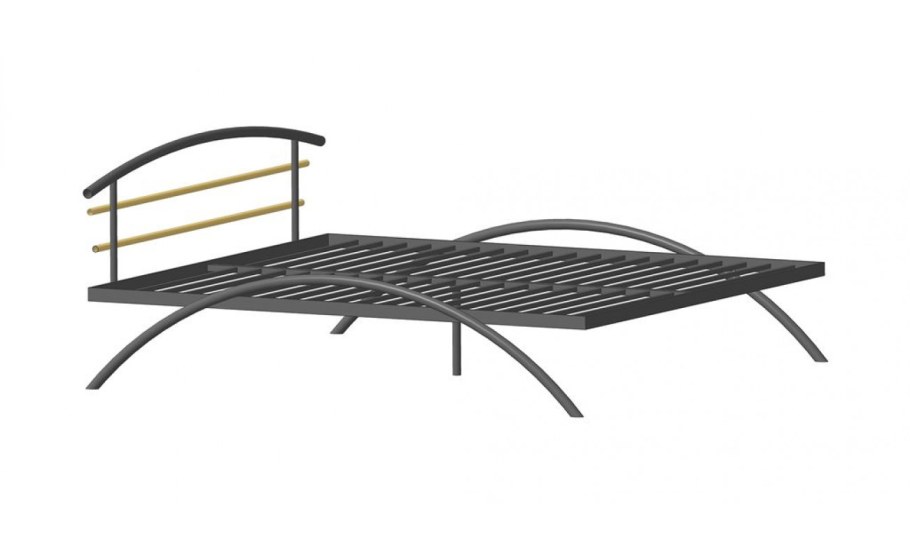 Кровать металлическая двуспальная 160х200 Сакура