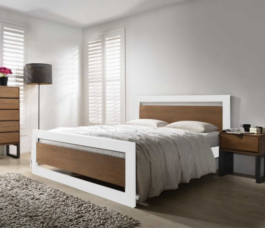 Кровать лофт 0.9 белый