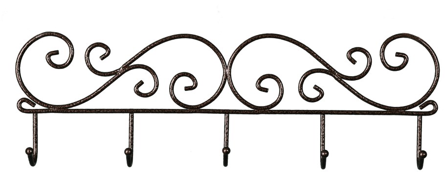 Вешалка кружева 5 медный антик