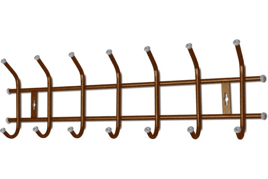 Вешалка настенная Ника 5 крючков 48,5*18*67см медь/антик /5/
