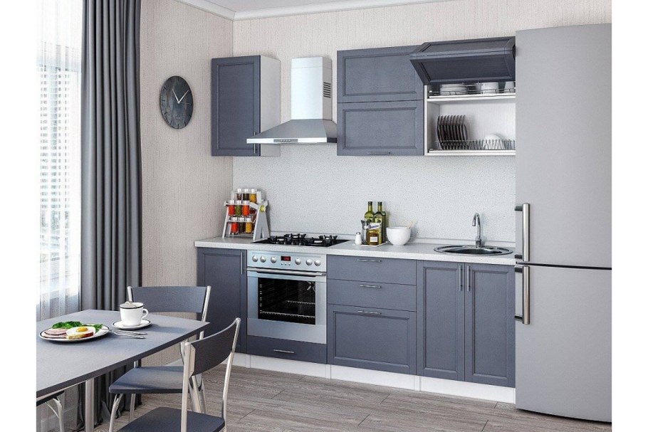 Кухня Сканди-01 Graphite Softwood