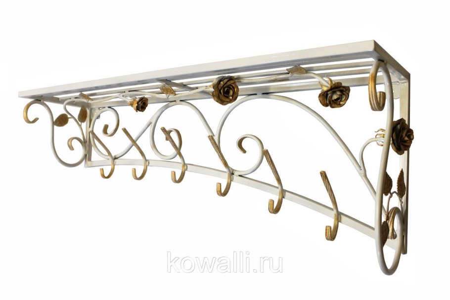 Вешалка настенная кованая 40-1299w