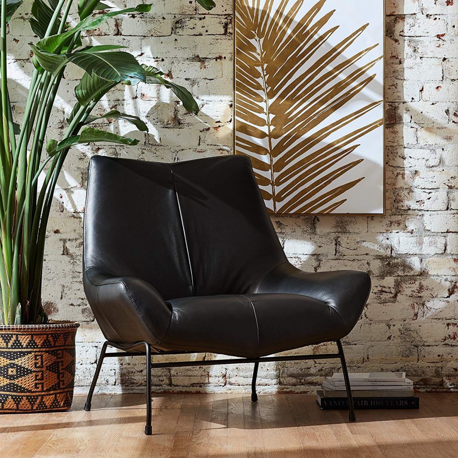 Кожаное кресло МИД сенчури