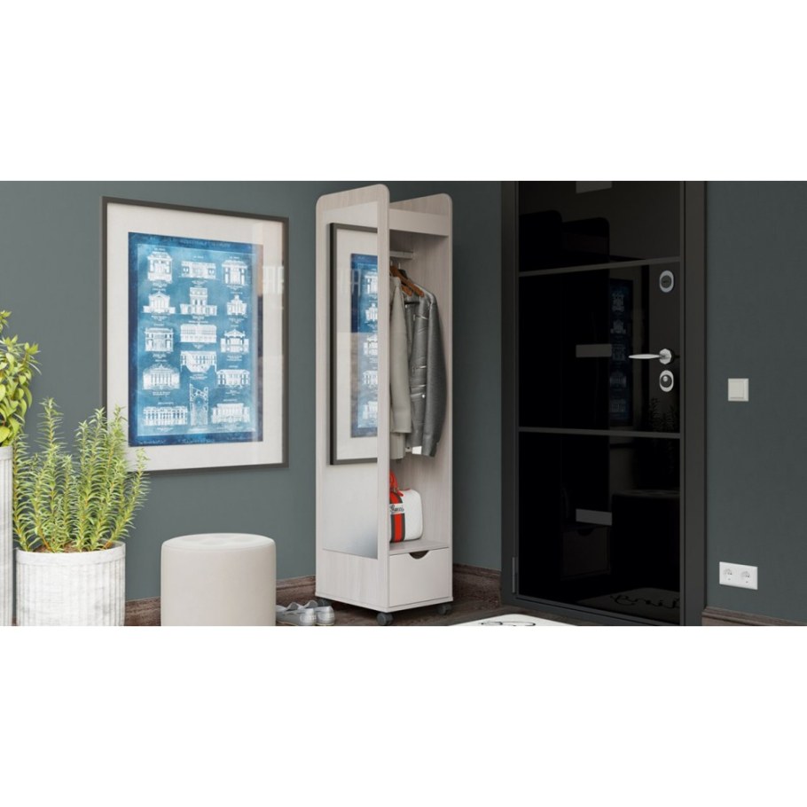 Вешалка комбинированная «Лайт» (белый глянец)