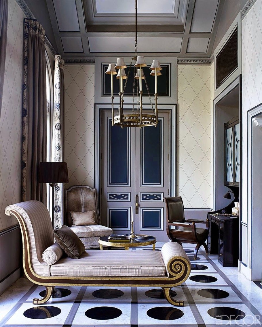 Обои в стиле Ампир для гостиной