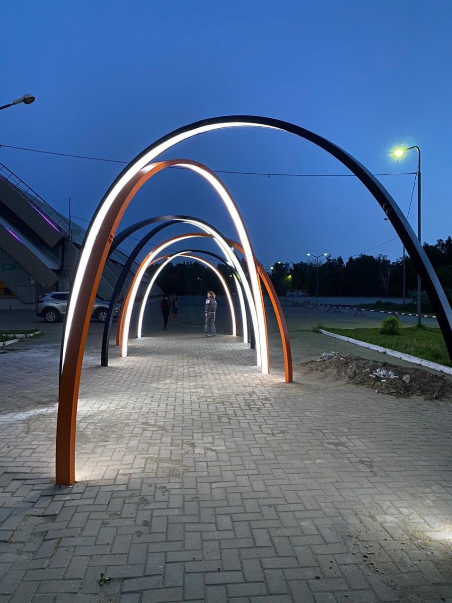 Подсветка в парке