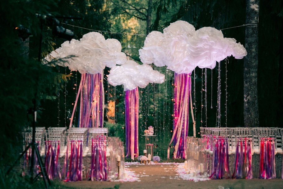 Фотозона на свадьбу с шарами