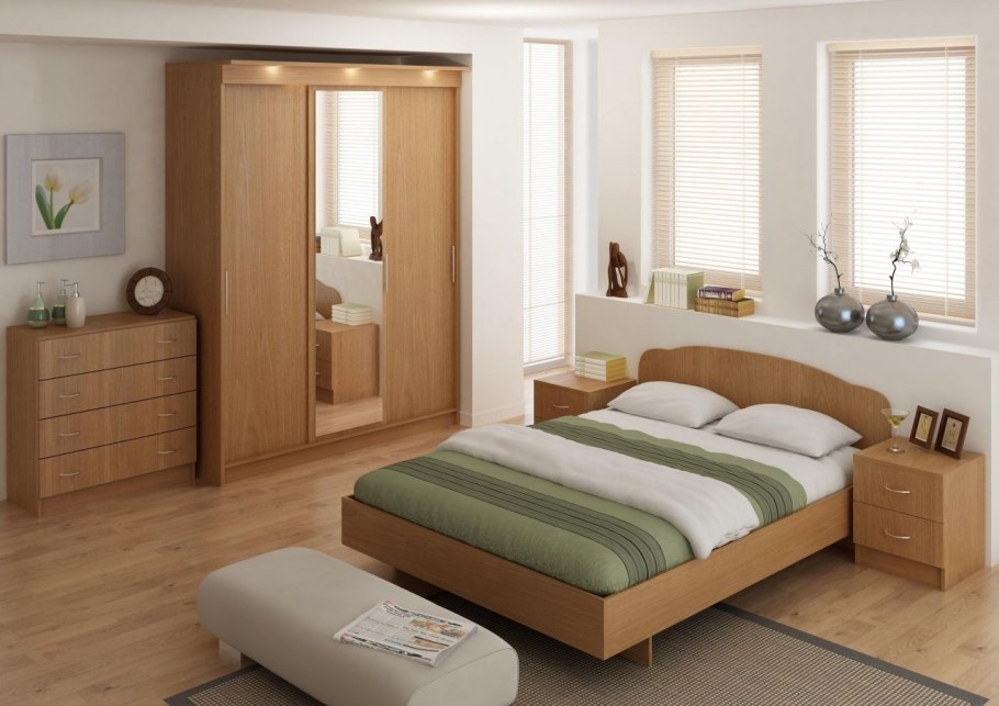 Спальня цвет ольха