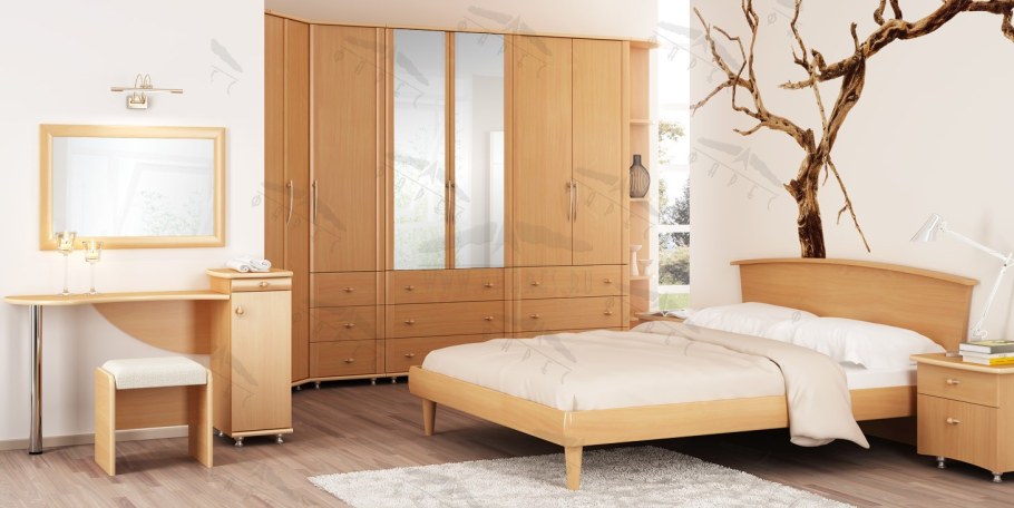 Спальный гарнитур цвет бук