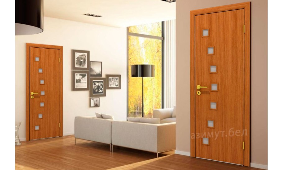 Двери Миланский орех в интерьере