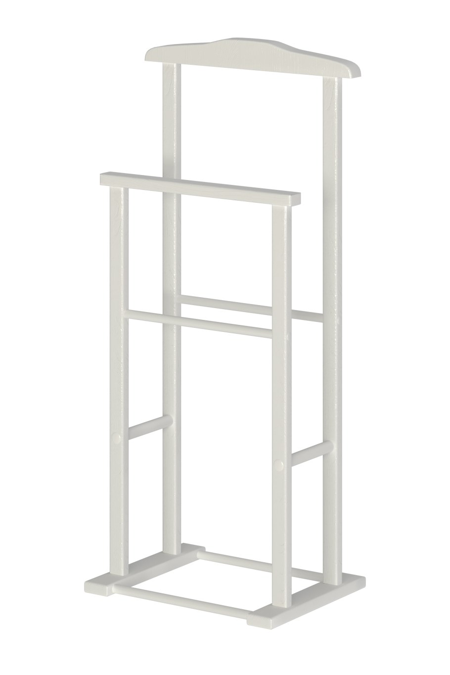 Вешалка напольная деревянная белая