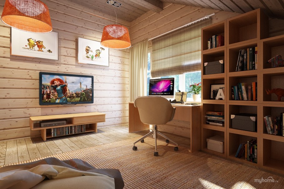 Декор дачи внутри дома