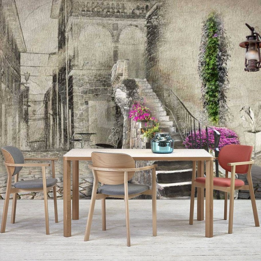 Фреска для кухни в серых тонах