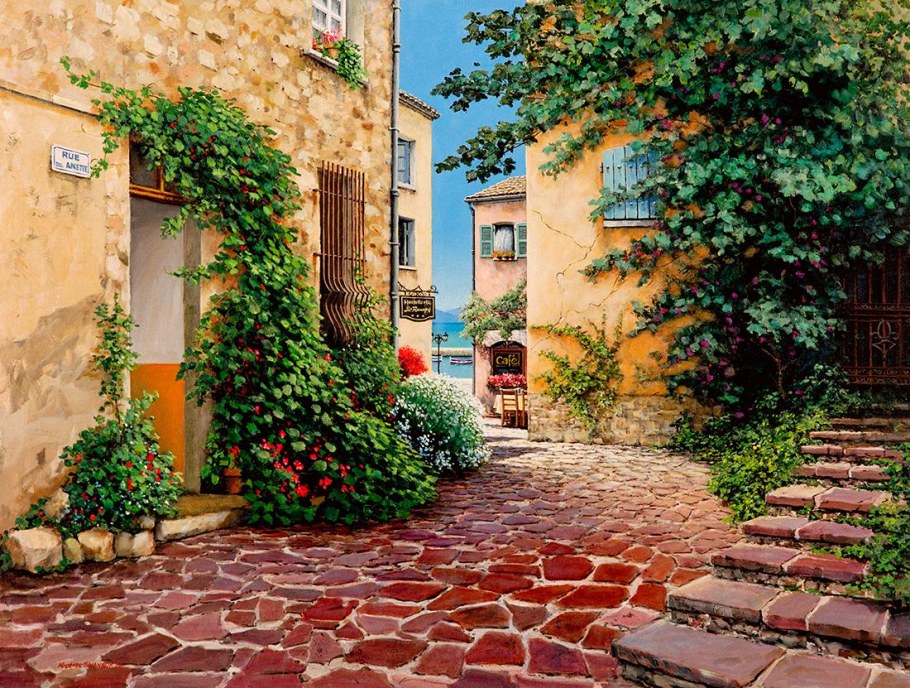 Старинные улочки городков Приморья Италии