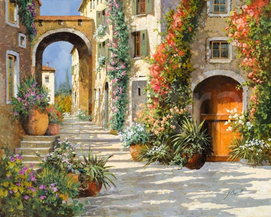 Итальянские пейзажи художник Guido Borelli