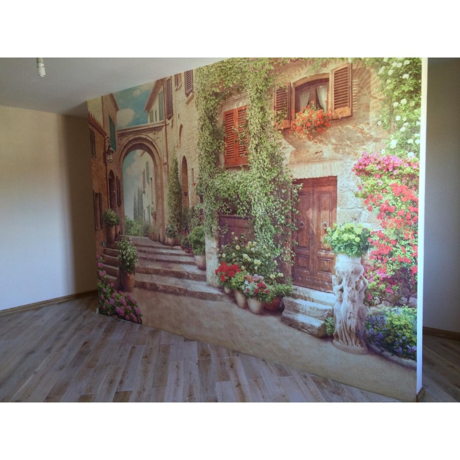 Фотообои итальянский дворик в интерьере